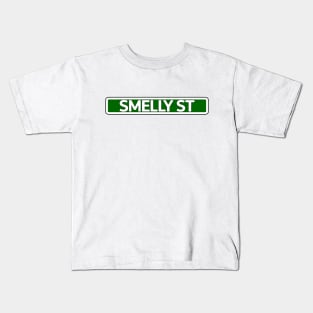 Smelly St Street Sign Kids T-Shirt